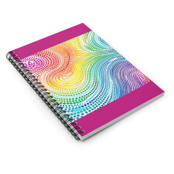 Swirl Dots Spiral Notebook - Ruled Line
