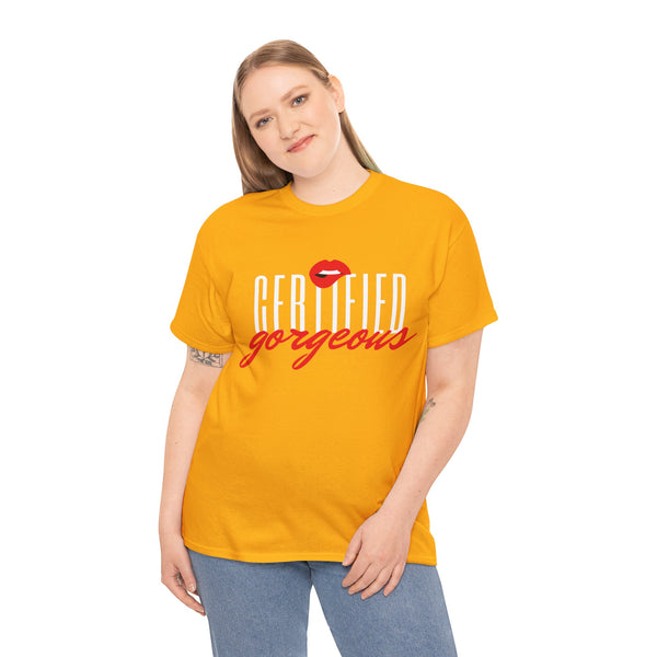 Certified Gorgeous Plus Size Women Heavy Cotton Tee