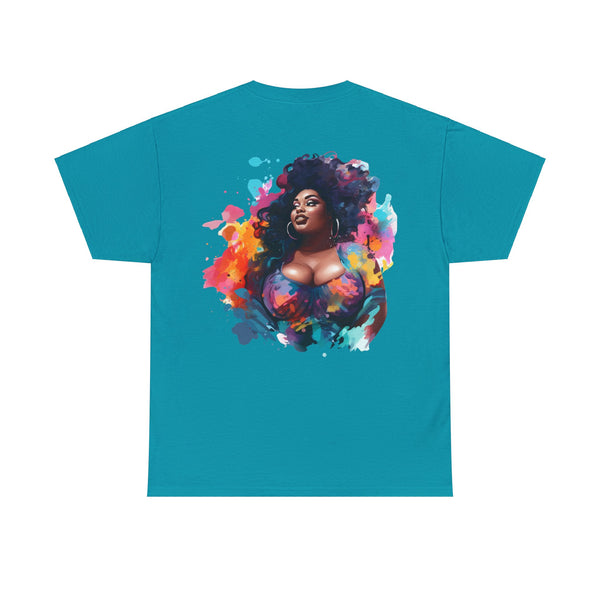 Anyone can Drive, Not handle Curves Plus Size Women Heavy Cotton Tee