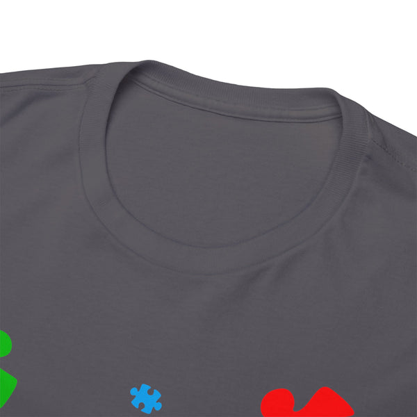 Autism Awareness "Be Kind" Plus Size Women Heavy Cotton Tee