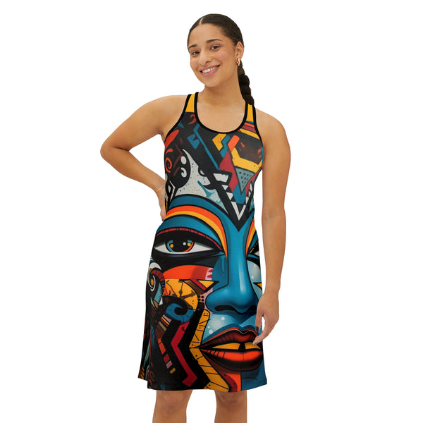 Face Art Women's Racerback Dress