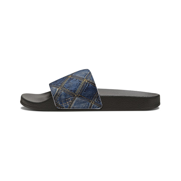 Denim Women's PU Slide Sandals
