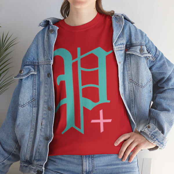 "Plus All Over" Plus Size Women Heavy Cotton Tee T-shirt