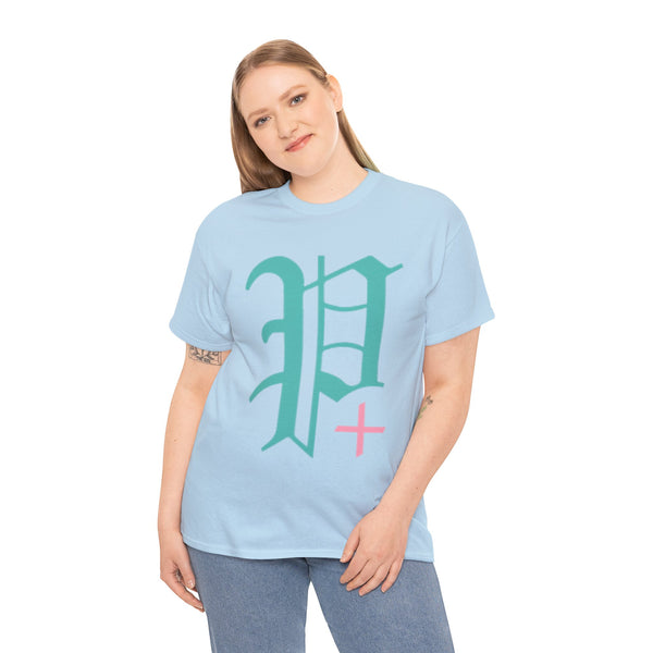"Plus All Over" Plus Size Women Heavy Cotton Tee T-shirt