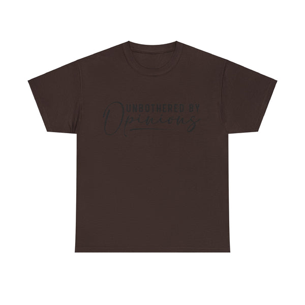 "Unbothered By Opinions" Plus Size Women Heavy Cotton Tee