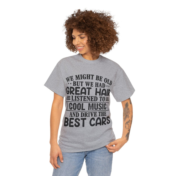 "We Might Be Old" of Empress Plus Size Women Heavy Cotton Tee