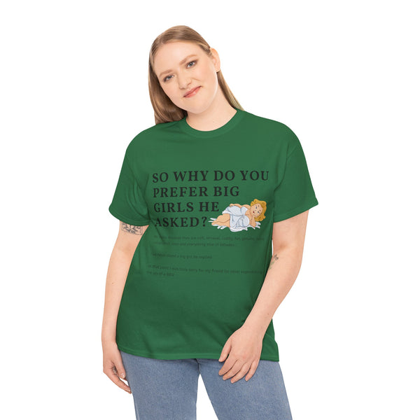 Why Big Girls Plus Size Women Heavy Cotton Tee