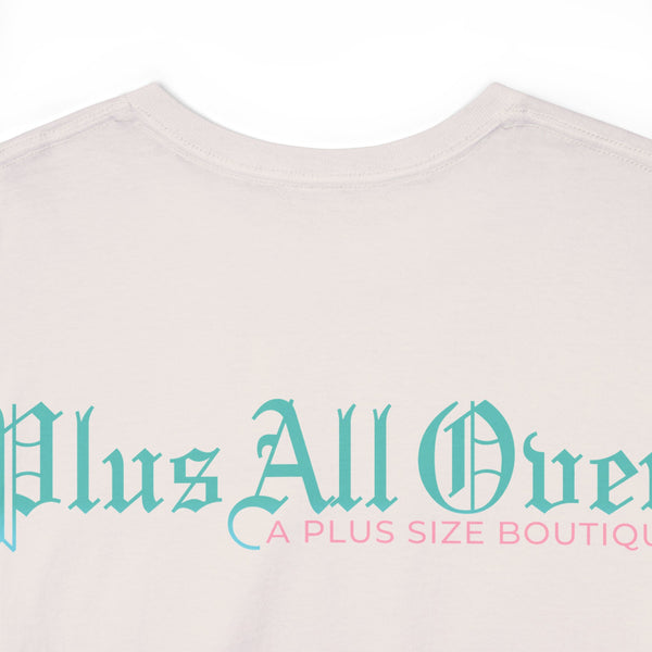 "Plus All Over" Plus Size Women Heavy Cotton Tee T-shirt