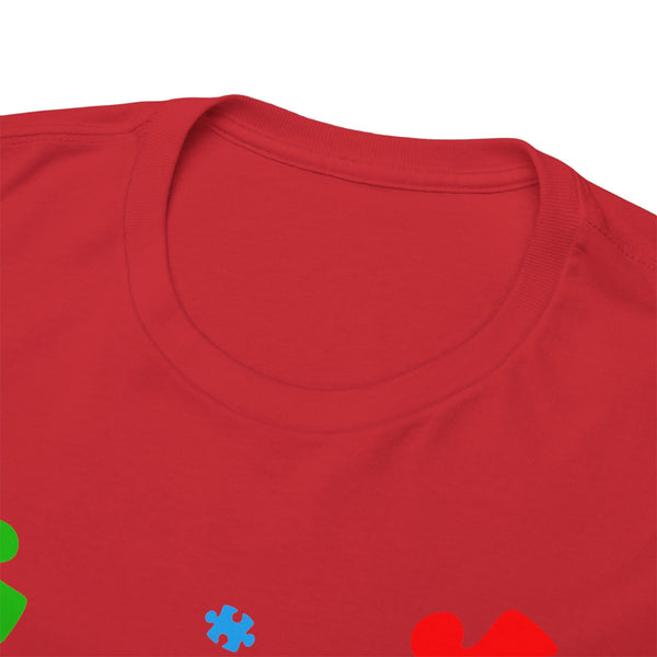 Autism Awareness "Be Kind" Plus Size Women Heavy Cotton Tee