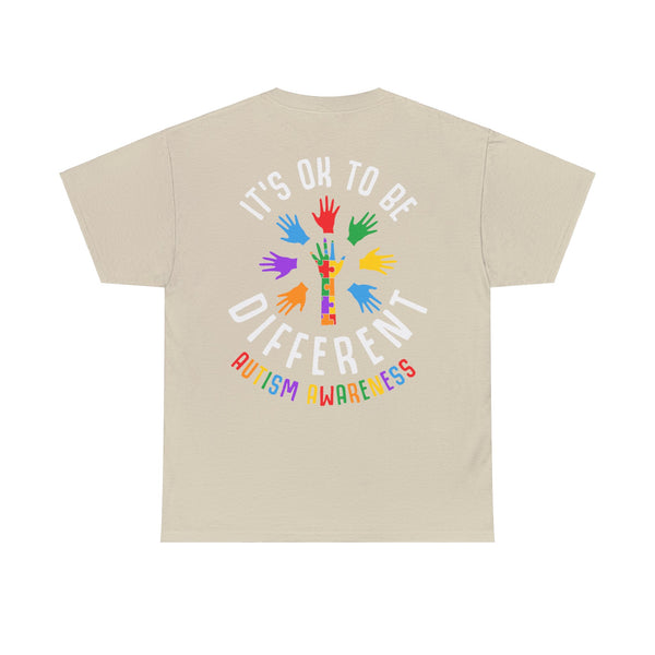 Autism Awareness "Be Kind" Plus Size Women Heavy Cotton Tee