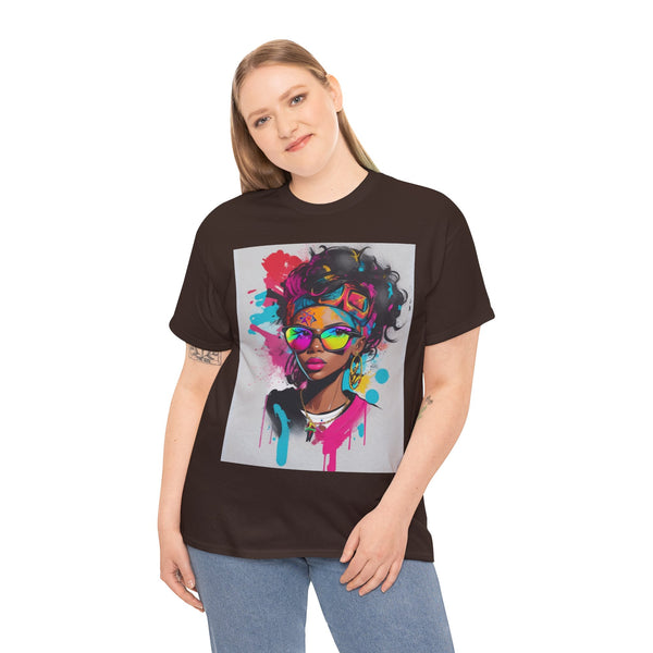 "Black Women" Woman Crewneck T-Shirt: Focus on the Good - Unisex Heavy Cotton Tee