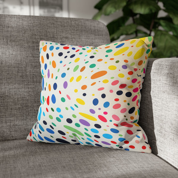 Spawn Polka Dots Spun Polyester Square Pillowcase