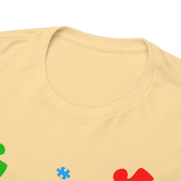 Autism Awareness "Be Kind" Plus Size Women Heavy Cotton Tee