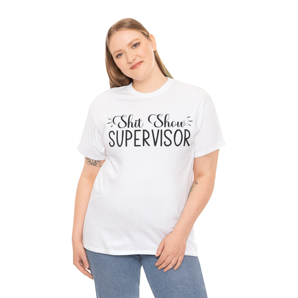 Sh*t Show Supervisor Plus Size Women Heavy Cotton Tee