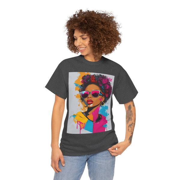 "Black Women" Woman Crewneck T-Shirt: Focus on the Good - Unisex Heavy Cotton Tee