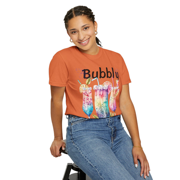 Bubbly Plus Size Woman Garment-Dyed T-shirt