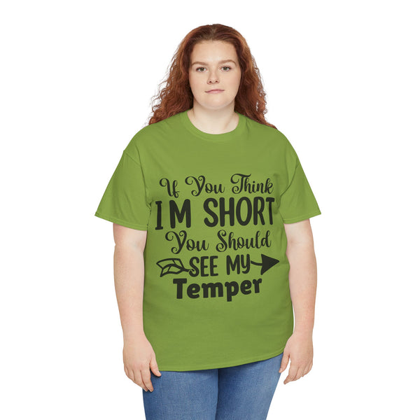 "Funny Saying" Plus Size Women Heavy Cotton Tee T-Shirt