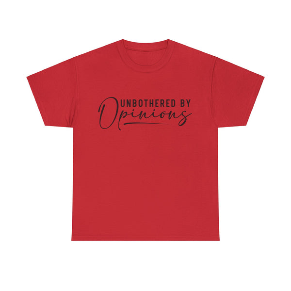 "Unbothered By Opinions" Plus Size Women Heavy Cotton Tee