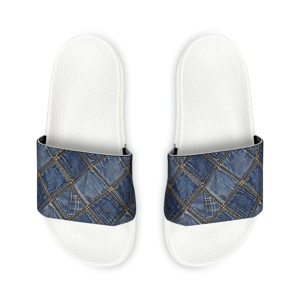Denim Women's PU Slide Sandals