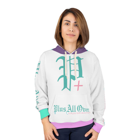 "Plus All Over" Brand Woman's Pullover Hoodie