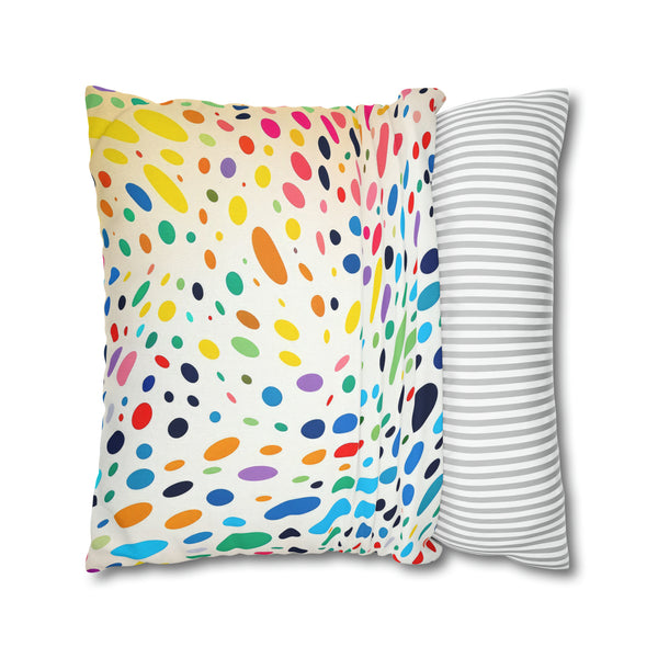 Spawn Polka Dots Spun Polyester Square Pillowcase