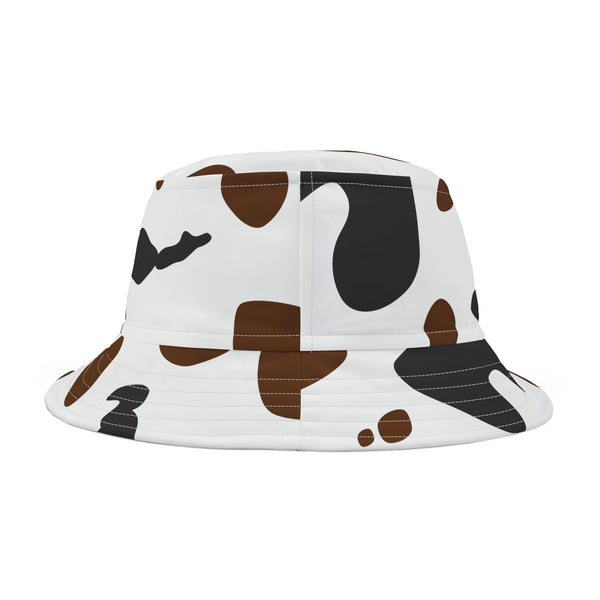 Brown Cow Print Woman's Bucket Hat