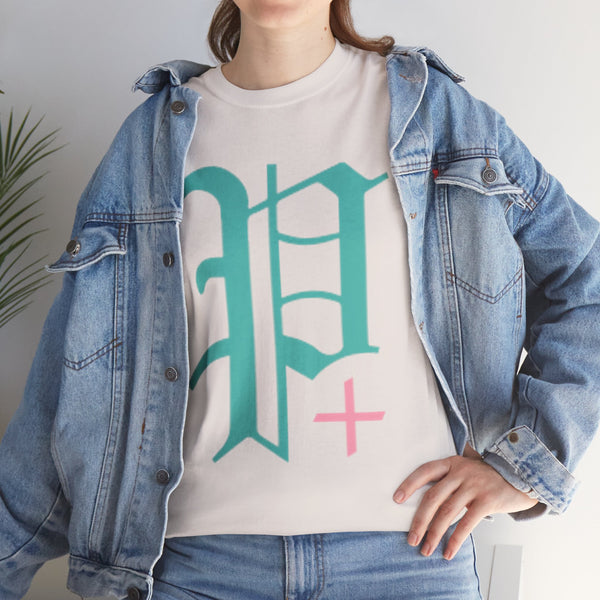"Plus All Over" Plus Size Women Heavy Cotton Tee T-shirt