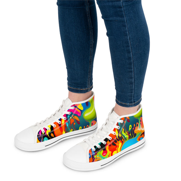 Graffiti Women's High Top Sneakers