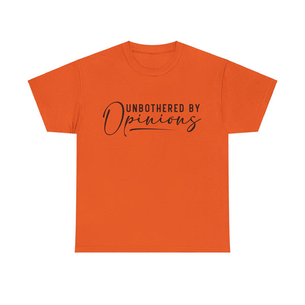 "Unbothered By Opinions" Plus Size Women Heavy Cotton Tee