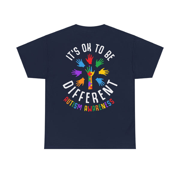 Autism Awareness "Be Kind" Plus Size Women Heavy Cotton Tee
