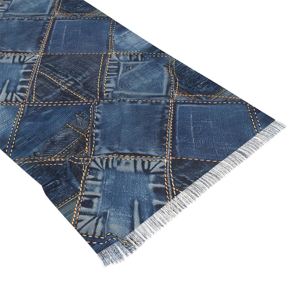 Denim Patch Light Woman Scarf