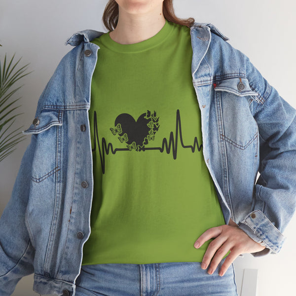 Love is Life Line Plus Size Women Heavy Cotton Tee