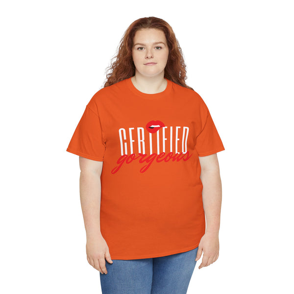 Certified Gorgeous Plus Size Women Heavy Cotton Tee