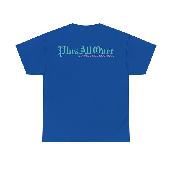 "Plus All Over" Plus Size Women Heavy Cotton Tee T-shirt