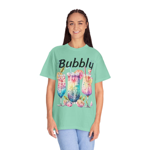Bubbly Plus Size Woman Garment-Dyed T-shirt