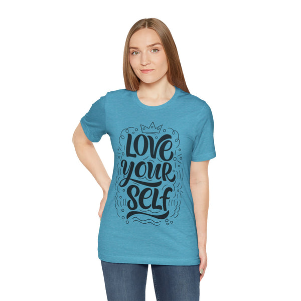 "Body Positivity" Quotes Plus Size Woman Jersey Short Sleeve Tee T-Shirt