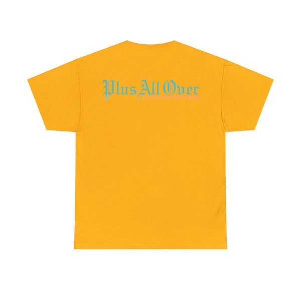 "Plus All Over" Plus Size Women Heavy Cotton Tee T-shirt