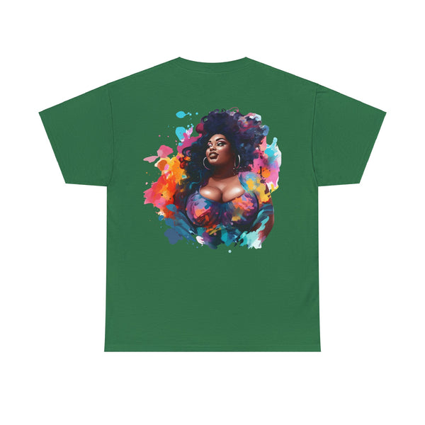 Anyone can Drive, Not handle Curves Plus Size Women Heavy Cotton Tee
