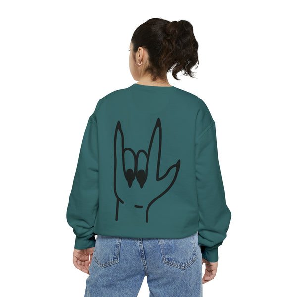 Sweet Unisex Garment-Dyed Sweatshirt