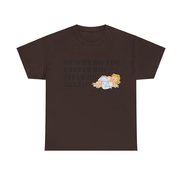Why Big Girls Plus Size Women Heavy Cotton Tee