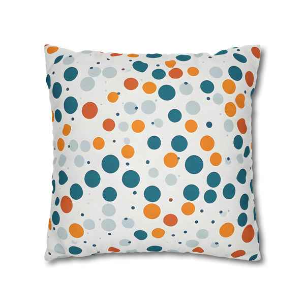 Spring Polka Dots Spun Polyester Square Pillowcase