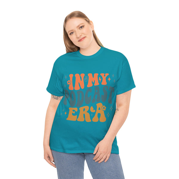 Im in my Podcast Era Plus Size Woman Heavy Cotton Tee