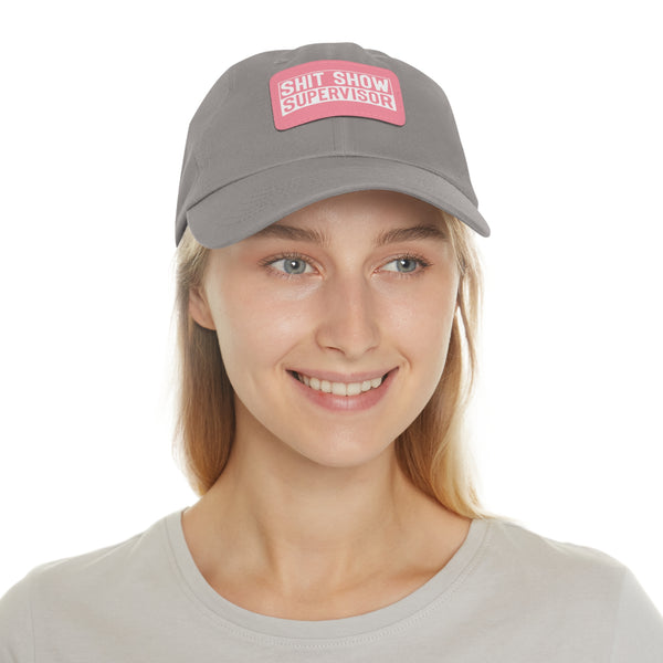Sh*t Show Supervisor Ladies Hat with Leather Patch