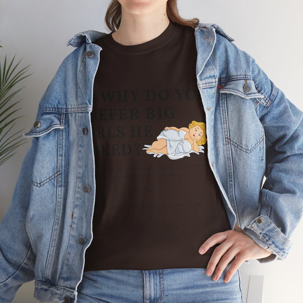 Why Big Girls Plus Size Women Heavy Cotton Tee