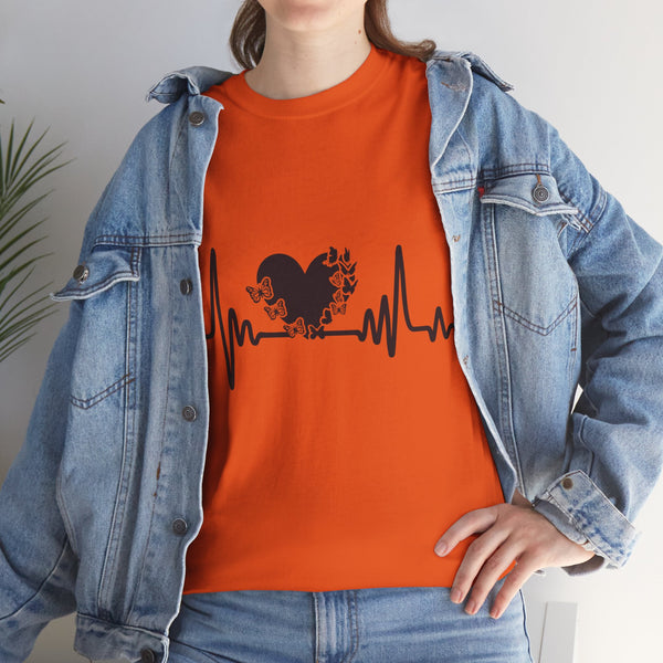 Love is Life Line Plus Size Women Heavy Cotton Tee