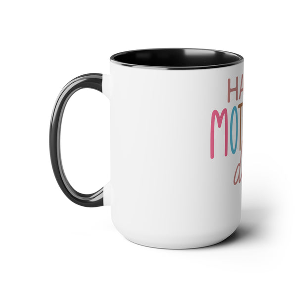 Happy Mother's Day Two-Tone Coffee Mugs Cup, 15oz