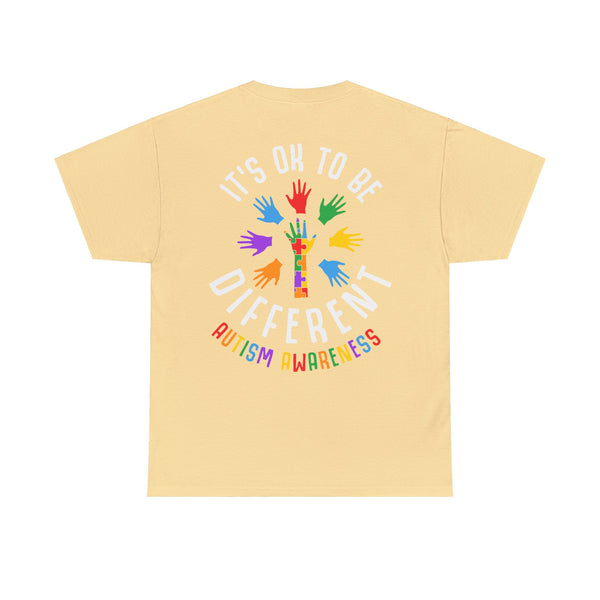 Autism Awareness "Be Kind" Plus Size Women Heavy Cotton Tee