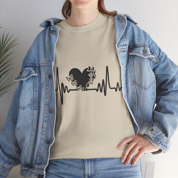 Love is Life Line Plus Size Women Heavy Cotton Tee