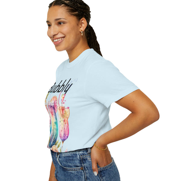 Bubbly Plus Size Woman Garment-Dyed T-shirt