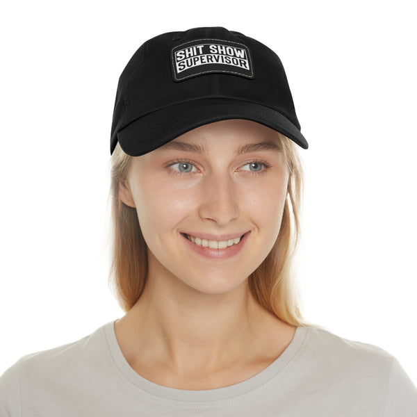 Sh*t Show Supervisor Ladies Hat with Leather Patch